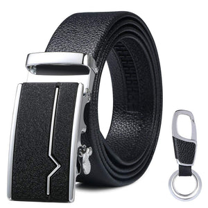 flintronic Cintura da Uomo in Pelle con Fibbia Automatica, Moda a... - Ilgrandebazar