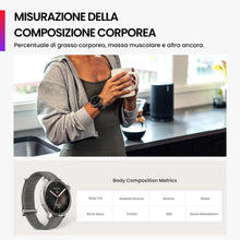 Carica l&#39;immagine nel visualizzatore di Gallery, Amazfit Balance Smart Watch, NFC, AI Fitness Coach Tracker del sonno e della salute con misurazione della composizione corporea, GPS, Alexa, Bluetooth, Batteria di 14 giorni, Display AMOLED da 1,5&quot;