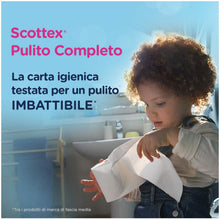 Carica l'immagine nel visualizzatore di Gallery, Scottex Pulito Completo Carta Igienica Salvaspazio, 1 confezione (4 x 16 rotoli)