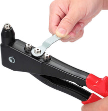Carica l'immagine nel visualizzatore di Gallery, Proster Rivettatrice Pop Professionale con 200pz Rivetti 4 Misure e Chiave Pistola Manuale a Rivetti Ribattini per Riparazione Lavoro su Metallo Legno Plastica - Rosso