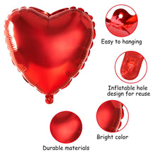 Carica l&#39;immagine nel visualizzatore di Gallery, MIAHART 12pz Palloncini con Elio a Forma di Cuore Rosso Palloncino Rosso... - Ilgrandebazar