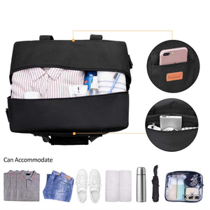 Ryanair - Bagaglio a mano, borsa da viaggio, di dimensioni massime consentite a bordo di 40 x 20 x 25 cm, dotato di tracolla, piccola borsa sportiva pieghevole