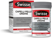 Carica l&#39;immagine nel visualizzatore di Gallery, Swisse Capelli Pelle Unghie Integratore Alimentare 60 Compresse