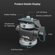 Carica l&#39;immagine nel visualizzatore di Gallery, (Aggiornato) SMALLRIG Cold Shoe Supporto per Monitor Supporto per Monitor Regolabile Girevole e Inclinabile con Perni di Posizionamento Rimbalzanti per Monitor da 5&quot; e 7&quot; - 2905B