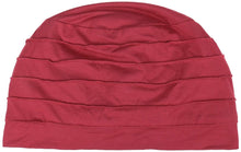 Carica l'immagine nel visualizzatore di Gallery, Christine headwear Turbante chemioterapia in viscosa di bambù Yoga Taglia unica rosso scuro