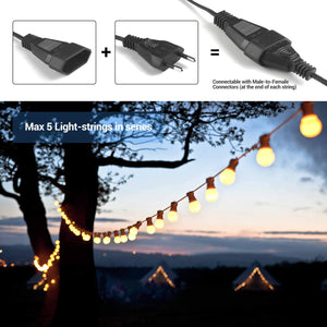 Elegear Catena Luminosa Esterno 30+3 Filo Luci Catene Luminose - Ilgrandebazar