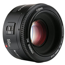 Carica l&#39;immagine nel visualizzatore di Gallery, Yongnuo YN 50mm F/1.8 AF/MF Large Aperture Auto Focus Lens Per Canon - Ilgrandebazar