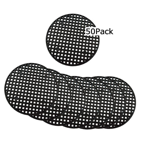 GreeStore 50 pz Flower pot maglia Pad, giardino, guarnizione 4,5 cm, Nero - Ilgrandebazar
