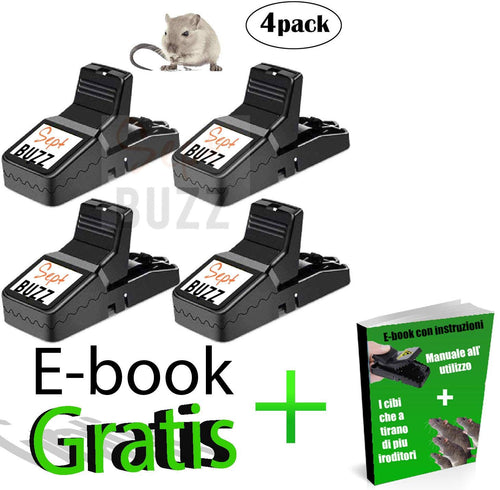 Potenti Trappole A Scatto Per Topi 2° Generazione Rinforzata topicida Con...