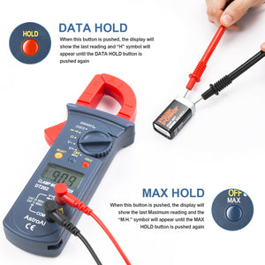 AstroAI Pinza Amperometrica Professionale Multimetro Tester Digitale... - Ilgrandebazar