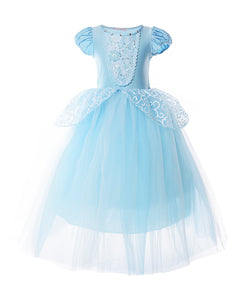 JerrisApparel Ragazza Principessa Cenerentola Costume Manicotto a Sbuffo... - Ilgrandebazar