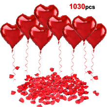 Carica l&#39;immagine nel visualizzatore di Gallery, Howaf 30 Pezzi Grande Palloncini Forma di Cuore Foil Air Balloons e rosso - Ilgrandebazar