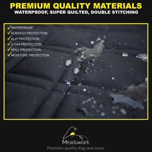 Meadowlark® Coprisedile per Cani Auto Posteriore. Impermeabile! Telo Auto... - Ilgrandebazar