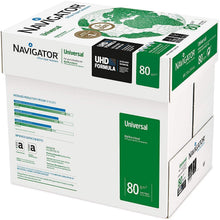 Carica l'immagine nel visualizzatore di Gallery, Navigator Universal Carta Premium per ufficio, Formato A4, 80 gr, Confezione da 5 risme da 500 Fogli