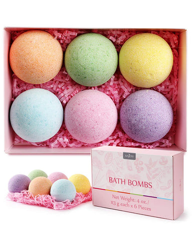 Anjou Bombe da Bagno Set di 6 Aggiornato 2019, 100g, Sfere con Oli... - Ilgrandebazar
