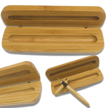 Carica l&#39;immagine nel visualizzatore di Gallery, Amore Legno Sforza Penna Stilografica Elegante, Idee Regalo Uomo e Donna, Regali Laurea Compleanno con Frasi Motivazionali, Scatola in Legno di Bamboo (A)