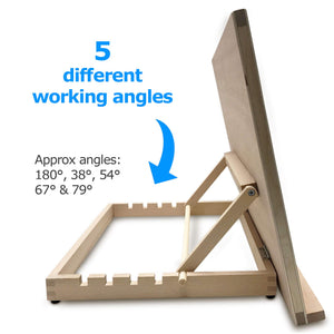 Pablo, base di lavoro in legno, formato A3, per progetti artistici e A3 - Ilgrandebazar