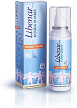 Carica l'immagine nel visualizzatore di Gallery, Libenar Spray Nasale Decongestionante, Soluzione Ipertonica con Acqua di Mare per Adulti, Bambini e Neonati - 100 ml