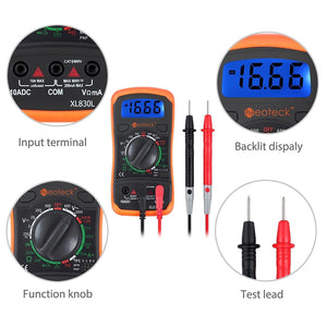 Neoteck Multimetro Digitale / Mini Tester Misuratore Manual Range