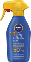 Carica l'immagine nel visualizzatore di Gallery, NIVEA SUN KIDS Maxi Spray Solare Kids Protect &amp; Play FP50+ in Flacone da 300 ml, Crema Solare per Bambini Resistente all'Acqua, Protezione Solare per Pelli Delicate Protezione Molto Alta FP50+