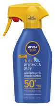 Carica l'immagine nel visualizzatore di Gallery, NIVEA SUN KIDS Maxi Spray Solare Kids Protect &amp; Play FP50+ in Flacone da 300 ml, Crema Solare per Bambini Resistente all'Acqua, Protezione Solare per Pelli Delicate Protezione Molto Alta FP50+