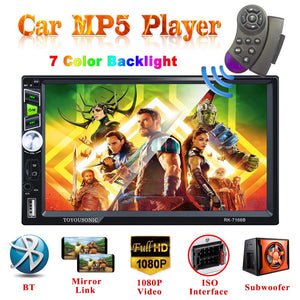 TOYOUSONIC Autoradio 2 DIN Universale Touch Screen da 7 Pollici 1080P... - Ilgrandebazar