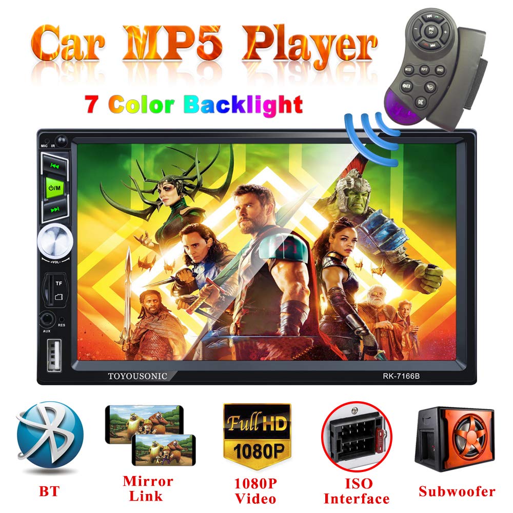 TOYOUSONIC Autoradio 2 DIN Universale Touch Screen da 7 Pollici 1080P... - Ilgrandebazar