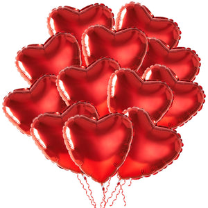 MIAHART 12pz Palloncini con Elio a Forma di Cuore Rosso Palloncino Rosso... - Ilgrandebazar