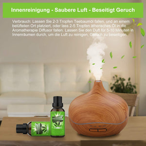 Tea Tree Oil Puro 100% Olio Essenziale di Albero del Tè Naturale - Olio Essenziale Tea Tree Olio di Acne - Anti Acne e Brufoli Trattamento per Pelli Impure, per Aromaterapia Diffusore - 30ml