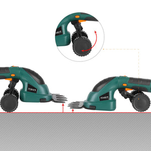 Fixkit Set di Tagliasiepi,Lama con Sistema Multi-Click,Senza Filo, modello 2 - Ilgrandebazar