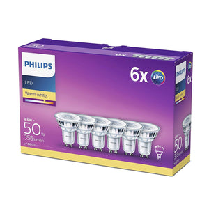 Philips LED Spot - Confezione Faretti LED, Attacco da 6, Grigio - Ilgrandebazar