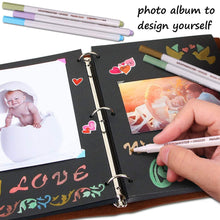 Carica l'immagine nel visualizzatore di Gallery, Pennarelli Metallici, Set di 10 Colori Assortiti Penna per Vernice per Libro degli Ospiti Carta per Matrimonio in Vetro Album Fotografico Scrapbook Plastica Legno Ceramica(Punta da 1 mm)