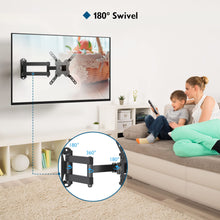 Carica l&#39;immagine nel visualizzatore di Gallery, BONTEC Supporto da Parete TV e Monitor da 13-42 Pollici, Braccio TV con Inclinabile, Girevole ed Estendibile, Staffa TV Fino a 20 kg, Porta TV da Parete con Fascette cavi, Max VESA 200x200mm