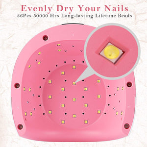 Lampada Unghie UV LED, Nivlan 72W Fornetto Professionale per Manicure...