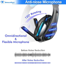 Carica l'immagine nel visualizzatore di Gallery, Beexcellent GM-3, Cuffie Gaming Super Confortevole con Microfono e Stereo Bass per Xbox One PS4 PC Smartphone, 3.5mm, Blu