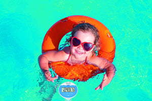 TFA Dostmann 30.3066.01 Termometro per Piscina Marbella, nero con batterie - Ilgrandebazar
