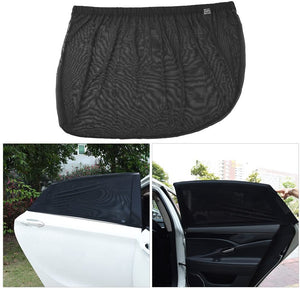 Uarter Tendine Parasole Auto Finestrino Laterale per Bambini Universali parasole auto bambini dell'Auto Block Raggi UV Anti-zanzara e Antipolvere, Protegge Bambini e Animali Domestici, 2 Pezzi