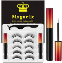 Carica l&#39;immagine nel visualizzatore di Gallery, Ciglia Magnetiche Con Eyeliner Magnetico Kit, 5 Paia Di Ciglia Finte Naturali E Di Lunga Durata, Ciglia Finte Magnetiche Riutilizzabili Senza Colla
