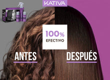 Carica l&#39;immagine nel visualizzatore di Gallery, Kativa - Keratin Alisado Brasileño, Kit Stiratura Brasiliana - Trattamento Professionale Lisciante Anti Crespo alla Cheratina, Senza Formaldeide e Solfati - con Shampoo, Balsamo e Maschera Trattamento