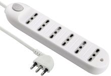 Carica l&#39;immagine nel visualizzatore di Gallery, Electraline 62004 Multipresa 6 posti bivalenti 10/16A con Bianco - Ilgrandebazar