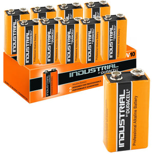 Duracell, 10 batterie alcaline 9 V, blocco Industrial, Dur9V ind-b10, Orange - Ilgrandebazar