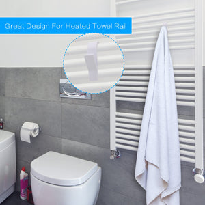 8 Pezzi Ganci per Termoarredo Bagno, Ganci Termoarredo Bagno, Appendi Accappatoio Bagno, Salvaspazio, Gancio Termoarredo Bagno Robusti per Accappatoio, Vestiti e Asciugamani