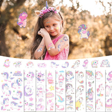 Carica l'immagine nel visualizzatore di Gallery, ACWOO Tatuaggi Temporanei per Bambini, Tatuaggi Finti per Ragazze Ragazzi, 20 Fogli Unicorno e 10 Fogli Sirena Tatuaggi Temporanei Set, Giocattoli Gadget per Ragazza Bambini Adulti Festa Compleann