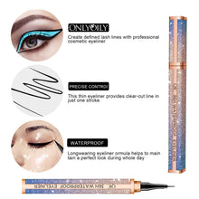 Carica l&#39;immagine nel visualizzatore di Gallery, Onlyoily Eyeliner waterproof, eyeliner liquido impermeabile, nero - Ilgrandebazar