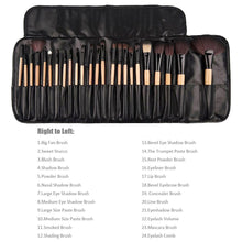 Carica l&#39;immagine nel visualizzatore di Gallery, Pennelli Make Up,Cadrim 24 pezzi Set di pennelli professionali per Madera - Ilgrandebazar