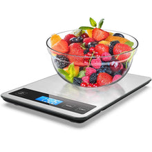 Carica l&#39;immagine nel visualizzatore di Gallery, Bilancia Cucina Digitale, Homever 15kg in Acciaio 9*6.3*0.87in, Argento - Ilgrandebazar