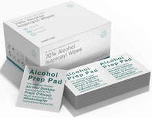 Carica l'immagine nel visualizzatore di Gallery, SAEYON [100 Pezzi Tamponi Alcool la 70% ~ 75%, USA e Getta Pulizia Tampone Alcohol Pad 60 x 60 mm, Alkoholpads