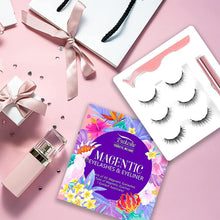 Carica l'immagine nel visualizzatore di Gallery, EYEKESHE Ciglia Finte Magnetiche Naturali Sicuro Confortevole Impermeabile Riutilizzabile, Include Eyeliner Magnetico e Piegaciglia, Adatto per il Trucchi di Feste Matrimoni Incontri (3 Paia) 3 Paia - Stile giovanile