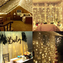 Carica l&#39;immagine nel visualizzatore di Gallery, Tenda Luminosa Natale 3m * 300 LED Luci Impermeabile IP65 con 8... - Ilgrandebazar