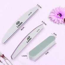 Carica l&#39;immagine nel visualizzatore di Gallery, Lictin Lime per Unghie Professionali - Set 12 Lime per Unghie 100/180 - Doppia Faccia Lavabile Smeriglio Manicure Utensili per Chiodo Lucidatura &amp; Messa in piega con 2 Strisce Lucidanti